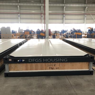 China Modern DFGS Housing Modular Prefab Portable Extended Foldable Houses Assembled 20Ft Folding Ready Prefab Office Container House for sale