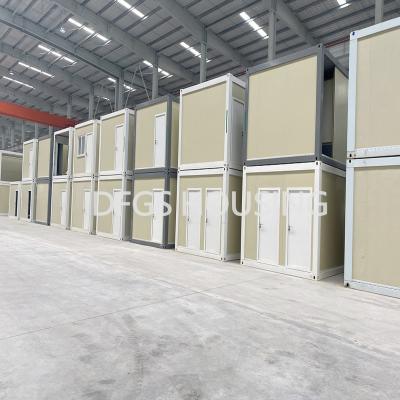 China DFGS Modern Housing Isolation Of Hotel Ready Folding Flat Pack Container Prefab Homes Prefab House Enregy Saving Prefab Houses for sale