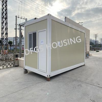 China Modern DFGS Housing Romantic Quick Build Commercial Door For Econimic Snap Container Set Homes Tiny 20ft Prefab Shipping House for sale