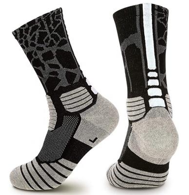 China Custom Color QUICK DRY Cotton Mens Daily Arch Support Cushion Crew Socks TA20120 for sale