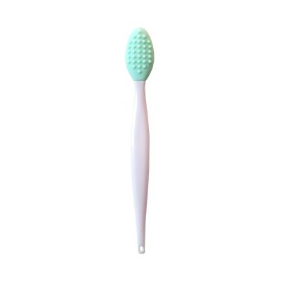 China Wholesale Viable Double Sided Exfoliating Lip Brush and Nose Exfoliating Blackhead Silicone Nose Cleansing Brush for sale