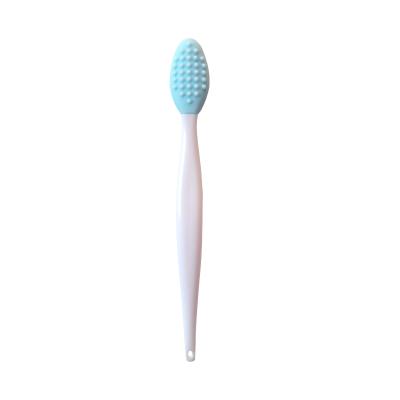 China Viable Nose Blackhead Remove Mini Exfoliating Lip Brush Silicone Nose Cleaning Brush Double Side Lip Scrub Brush Tool for sale