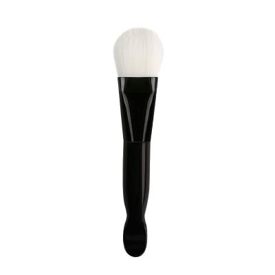 China Factory Direct Selling Private Label Wholesale Skin Care Hair Handle Facial Mask Flat Brush Soft Sweep Wooden Mask Brushes for sale