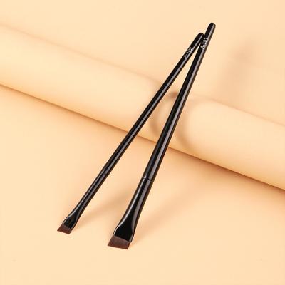 China Different types of brushes are suitable for eyeliner and eyebrow eye makeup brushes high quality soft synthetic fiber stiffens plastic handle professional multi purpose eyebrow eyeliner brush for sale