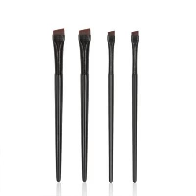 China Different types of brushes are suitable for Eyebrows OEM Fine Synthetic Eye Liner Precise Angled Slanted Private Label Eyeliner and Eyeliner Brush for sale