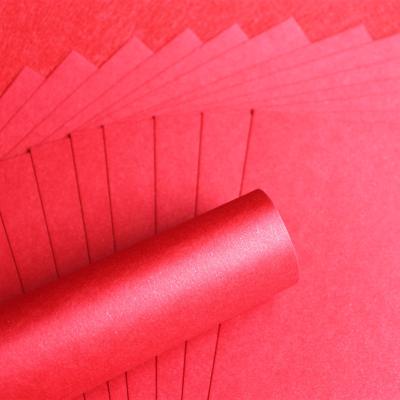 China Anticurl red fancy paper for wedding invitation cards, red packet, wedding card for sale