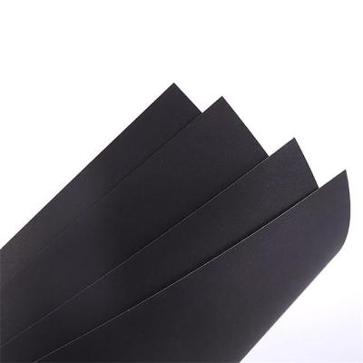 China 300gsm Jet Black Moisture Proof Recycled Black Cardboard Cardboard Paper For Tag for sale