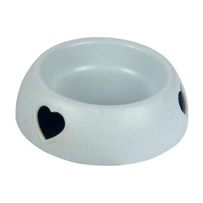 China Fashionalbe Pet Supplies Single Pet Cat Food Bowl Spot Wholesale Plastic Dog Bowl Rice Love Bowl for sale