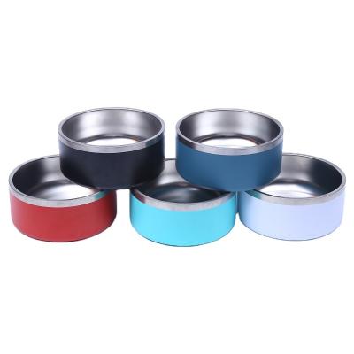 China 32/42/64 Ounce Stainless Steel Automatic Pet Bowl Dog Basin Thickened Around Feeder Pet Cat Bowl Dog Bowl for sale