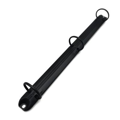 China Made High Quality New Metal Matte Black Office Stationery Accessories With 3 Ring Binder Clip for sale