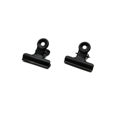 China House. Office. Wholesale School 31mm Head Spring Paper Iron Clip Metal Matte Black Round Bulldog Clip for sale