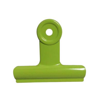 China House. Office. Wholesale School Manufacturers 75mm Green Round Head Iron Clip Customized Strong Strength Metal Bulldog Clips for sale