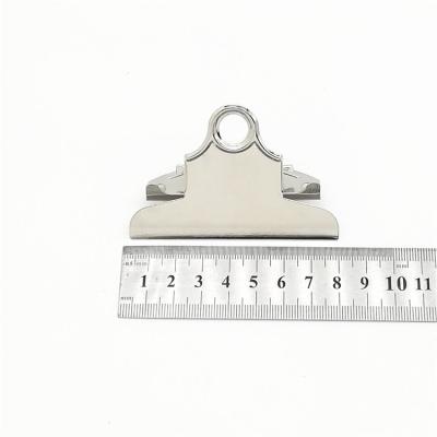 China Factory price 78mm metal office stationery metal butterfly clip color jumbo binder clip for clipboard for sale