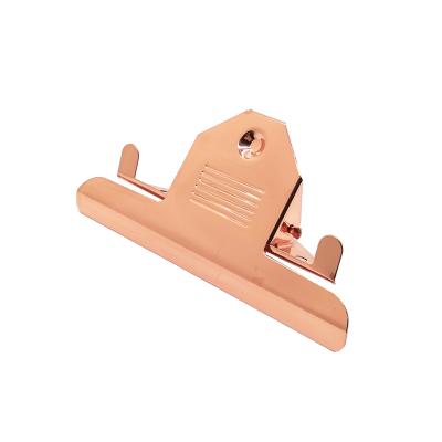 China Jumbo Binder Clip Rose Gold Butterfly Clip Hardware Office Supplies for A4 Paper in Clipboard for sale