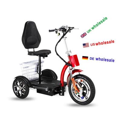 China US 500w Iron Scooter Kick Bike Top Powerful High Quality 3 Wheel Tricycle Self Balancing Electric Scooters For Elderly For Adult for sale