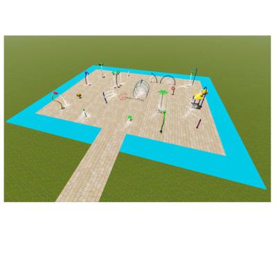 China 304 stainless steel LeisurePlay design 300sqm kids water park play water play game area for sale