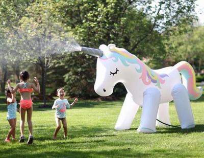 China PVC Inflatable Water Sprinkler Unicorn Yard Inflatable Water Toy For Summer Fun Outdoor Lawn Sprinkler Toy For Kids for sale