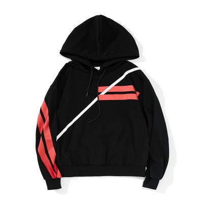 China Best Quality Autumn Trend Casual Men's Hoodies Anti-Shrink Long Sleeve Stripe Print Sports Hoodies for sale