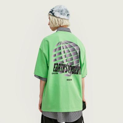 China OHMYJUST High Fashion Men's Unisex Iridescent Short T-Shirt Anti-Shrink T-shirt for sale