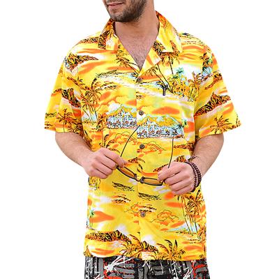 China OHMYJUST Anti-Shrink Mens Shirts Men Short Sleeve Casual Shirts Hawaiian Shirts for sale