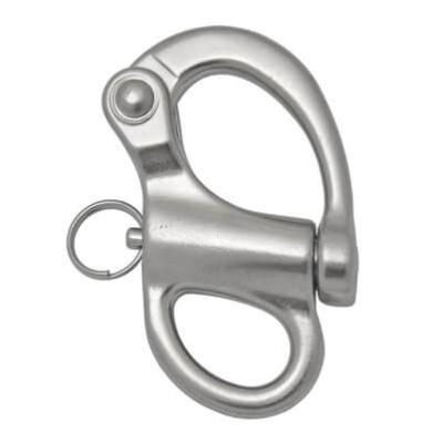 China Heavy Industry High Polished 304 or 316 Snap Shackle Stainless Steel Fixed Snap Shackle for sale