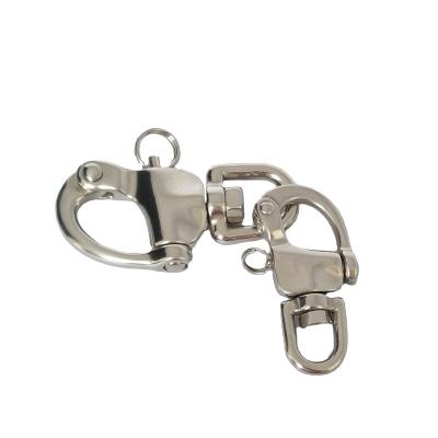 China High Polished 304 or Heavy Industry Stainless Steel 316 Quick Release Snap Swivel Shackle for sale