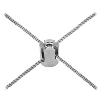 China Marine Boat 90 Degree Wire Rope Cross Clip Marine Stainless Steel S.S.316 for sale