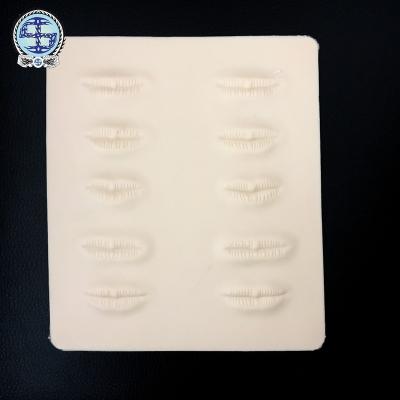 China Berlin Disposable Silicone 3D Disposable Lip Permanent Makeup Practice Skin for sale