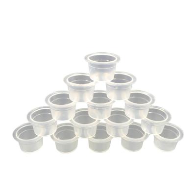 China BL Color Disposable Disposable Plastic Tattoo Dye Ink Holding Clear Cup For Permanent Makeup Microblading Cosmetic for sale