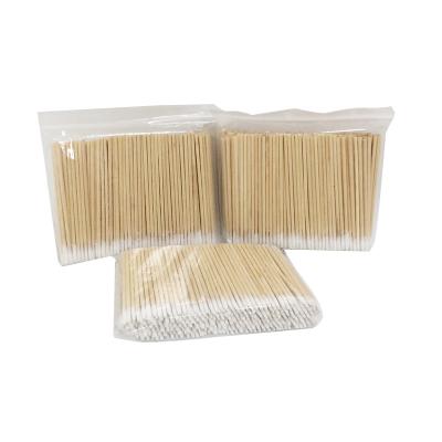 China BL Safe Microblading Tools Disposable Sterile Wooden Stick Cotton Pads For Permanent Makeup for sale