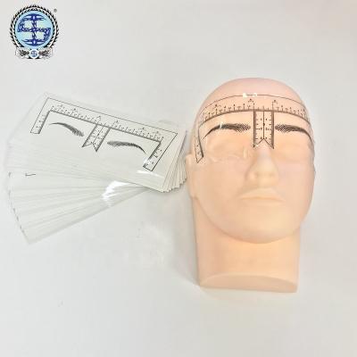 China New Berlin 2018 Disposable Eyebrow Measurement Ruler Sticker for sale