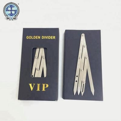 China BerLin Microblading Eyebrow Design Tool Flexible Gold Medium Calipers for sale