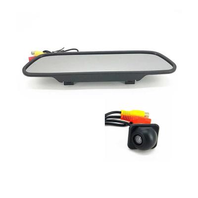 China 4.3 Inch Car Rear View Mirror Remote Control Monitor + Universal Vehicle Backup Camera for sale