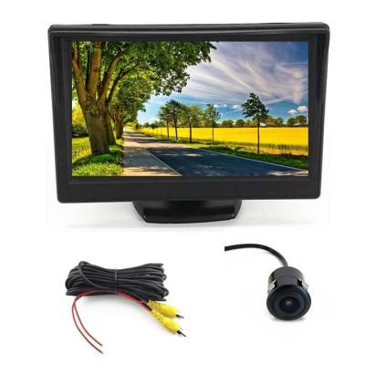 China Rear Assist 4.3 Channels LCD Car Monitor 2 Channels Rear View Monitor With Car Camera for sale