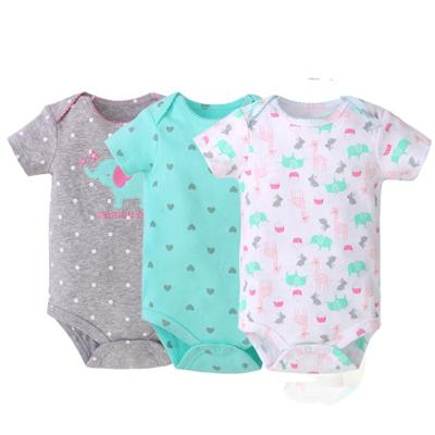 China FITBEAR Antibacterial Brand Newborn Baby Boy Clothes Wholesale Knitted 100% Cotton Cute Baby Uses Romper for sale