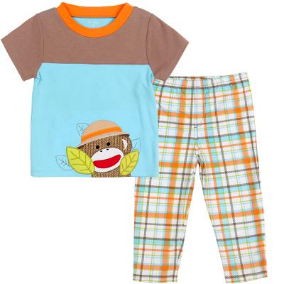 China Hot Sale Casual Kids Clothing Sets Short Sleeve Shorts Baby Clothes 2 Pcs Outfits Clothing Sets for sale