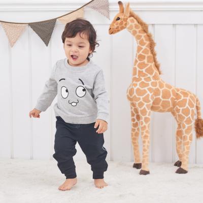 China Anti-pilling 2021 Products Baby Boys Spring Crewneck Sweatshirts Kids Sweatshirts Simple Kids Pullover Fashion Warm Outfits for sale