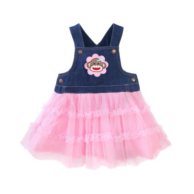 China Anti-wrinkle fashion girls dress muslin cotton baby summer dress for sale