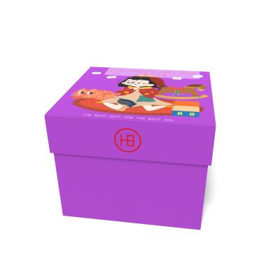 China China Supplier Recyclable Custom Recyclable Cardboard Paper Box Gift Craft Rigid Boxes With Lid And Base for sale