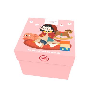 China Wholesale Price Recyclable Women Stickers Gift Logo Paper Merchandise Retail Gift Rigid Boxes For Production for sale