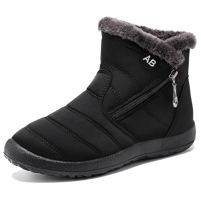 China Thermal Women Snow Boots For Winter Fashion Woman Boots Keep Warm Slip On Flat Boot Feminine Short Woman Shoes Casual Shoes Plush Shoes for sale