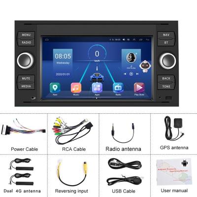 China YESTGD 4GB+64GB Carplay Android 10 2 IPS GPS Car Radio Din 7