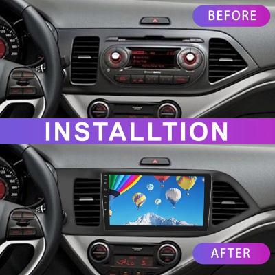 China Factory Style YESTGD Car DVD Player Frame Panel Visual Stereo For Kia Picantocar Android Radio Bracket Panel for sale