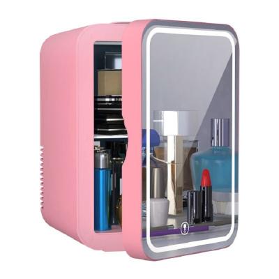 China Portable 8L Mini Compressor Skin Care Makeup Portable Beauty Cosmetic Skin Care Fridge Refrigerators For Display for sale