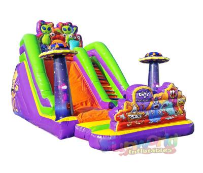 China Outdoor Inflatable Outdoor Inflatable Dry House Rebound Water Slide Commercial Grade Entertainment Inflatable Combo Slide For Kids for sale