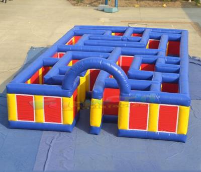 China Wholesale Outdoor Commercial Inflatable Tag Bunker Outdoor Inflatable Laser Game Kids Entertainment Obstacle Course Inflatable Labyrinth for sale