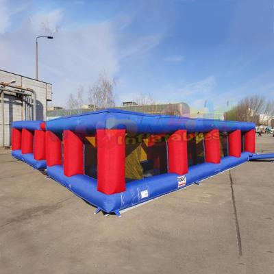 China Wholesale commercial outdoor giant laser tag areaa home obstacle course entertainment obstacle course inflatable maze for sale