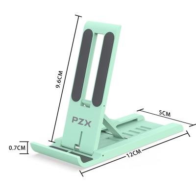 China Hot Selling Z011 PZX Adjustable Plastic Cell Phone Desktop Stand Holder Plastic Foldable Phone Holder Universal Stents Phone Stand for sale