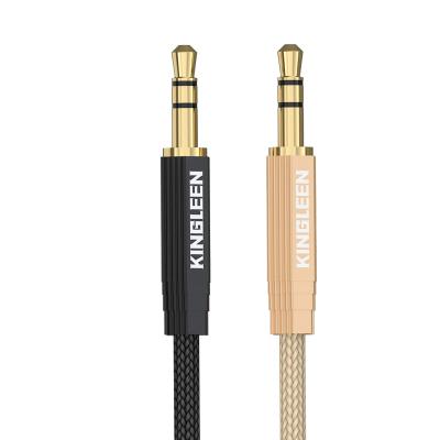 China KINGLEEN 1901 Car Audio Listening Cable 3.5mm Male To Male Homes Cable Aux Cables. Phone Car Speaker Mp4 Earphone Audio for sale