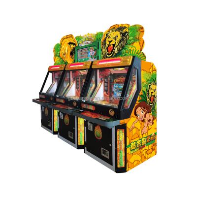 China Adventure 01 Coin Operated Game Machine 3 Players Game Pusher Arcade Amusement Lottery Golden Island L840*W800*H1700 for sale